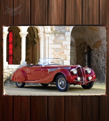 Металлическая табличка Delahaye 135 MS Grand Sport Roadster by Figoni & Falaschi